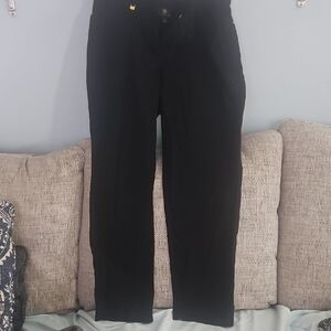 JM Collection Black Straight-Leg Dress Pants for Women